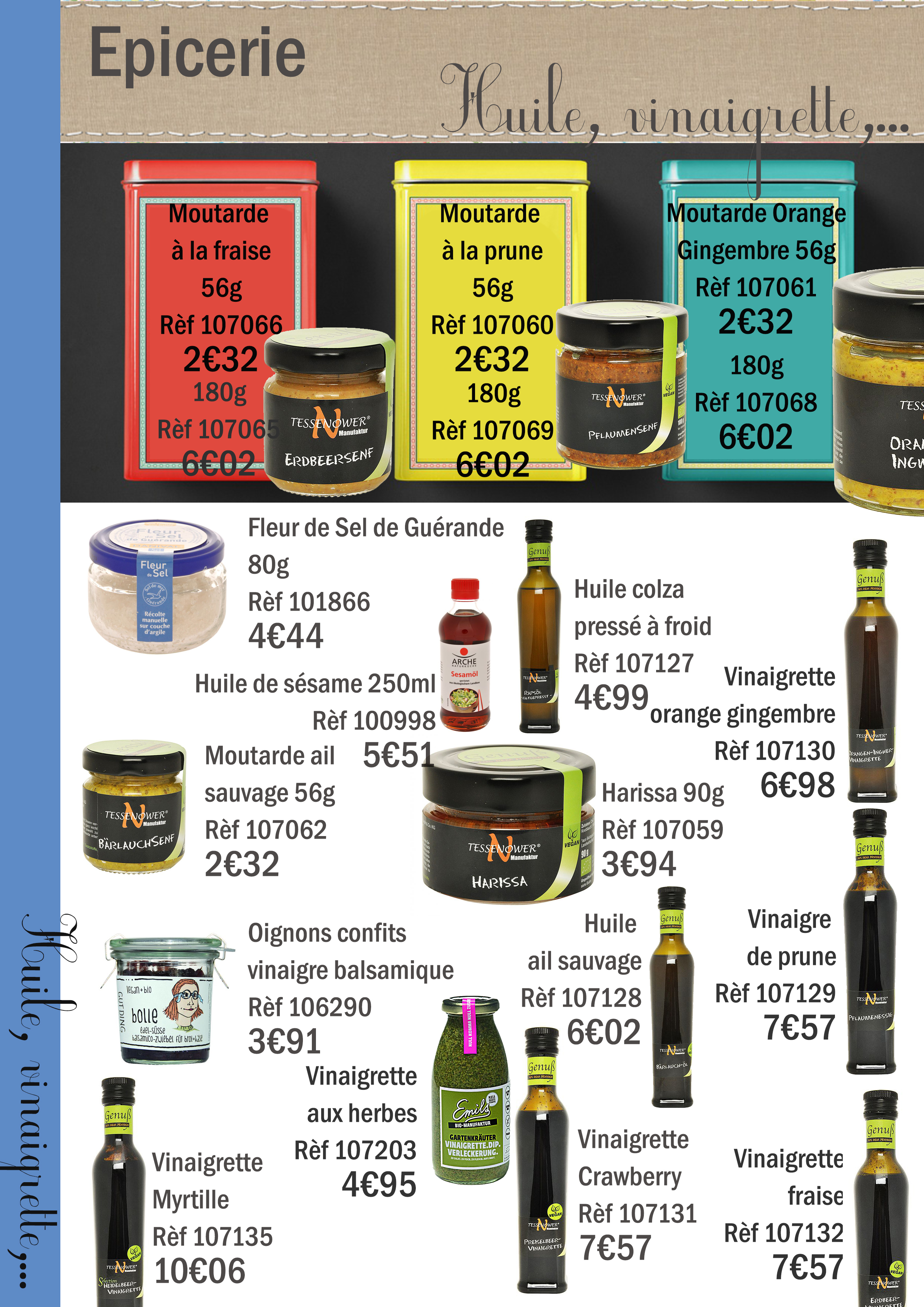 Page 20 Epicerie huile